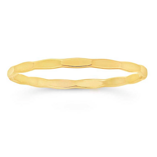 14k Dainty Gold Filled Everyday Stacking Ring. For Sensitive Skin. Made in Los Angeles. 