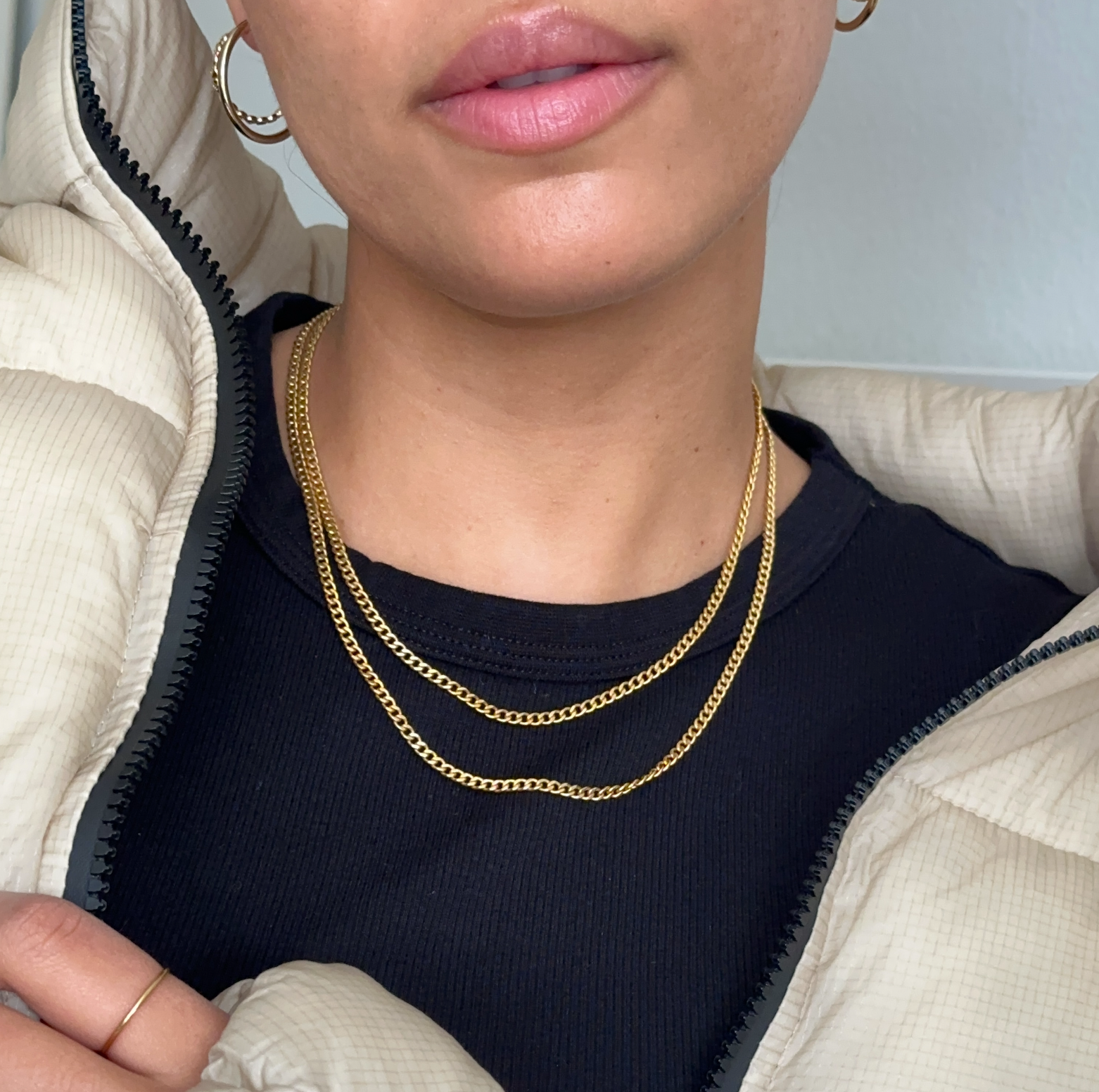 Womens Gold Layering Chain Necklace Los Angeles Fashion Style Inspiration Cookbook Pinterest Chic Capsule Wardrobe