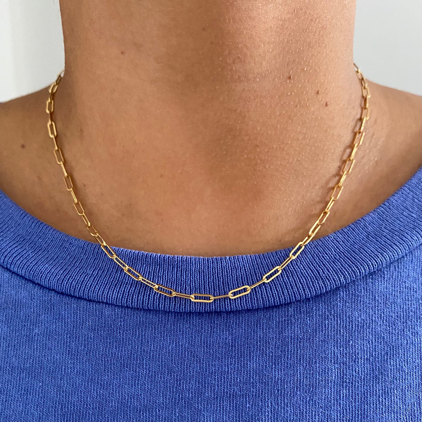 Gold Layering Paperclip Gold-filled Necklace Womens Jewelry Accessories for everyday fine jewelry